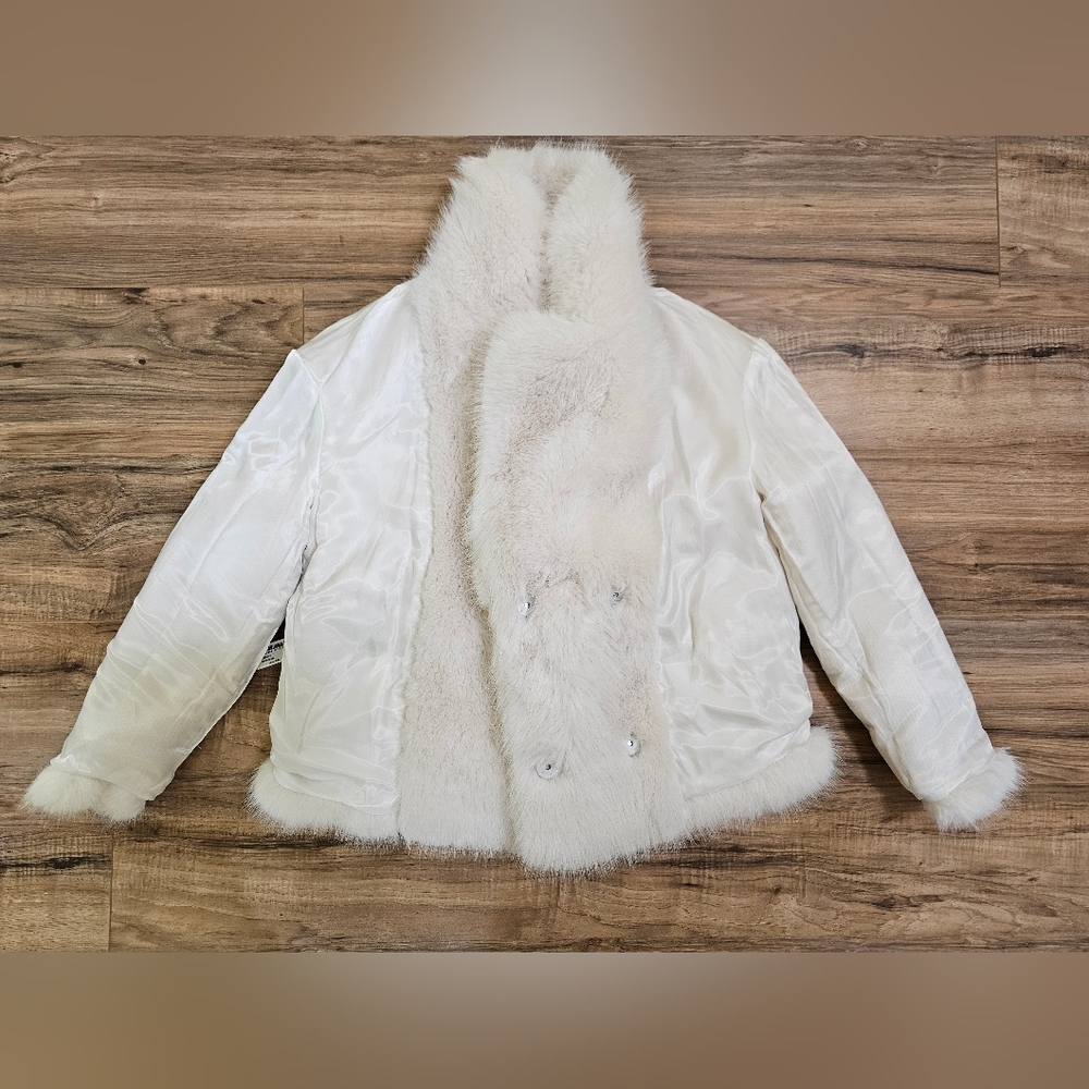 New Zara FAUX FUR JACKET ZW COLLECTION - Picture 9 of 13